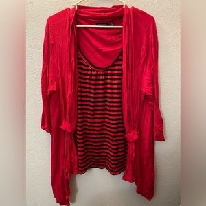 Notations Blouse/Cardigan Combo Size XL